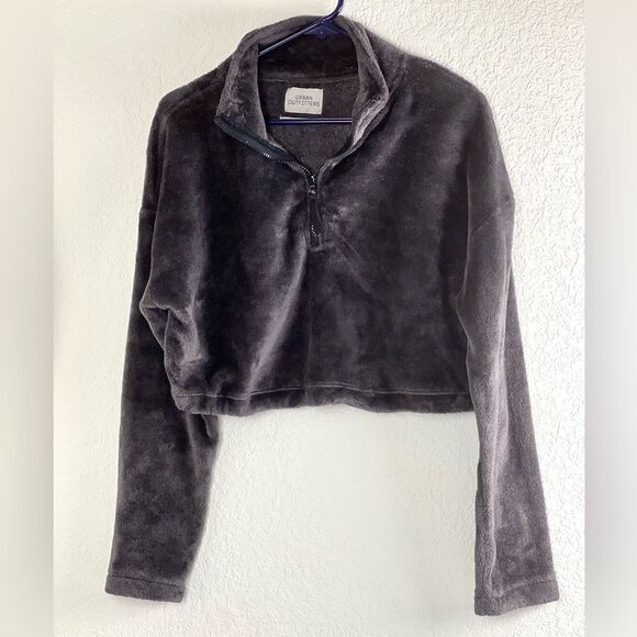 Urban Outfitters Angela Cropped Fleece 1/4 Zip Jacket - Picture 3 of 11